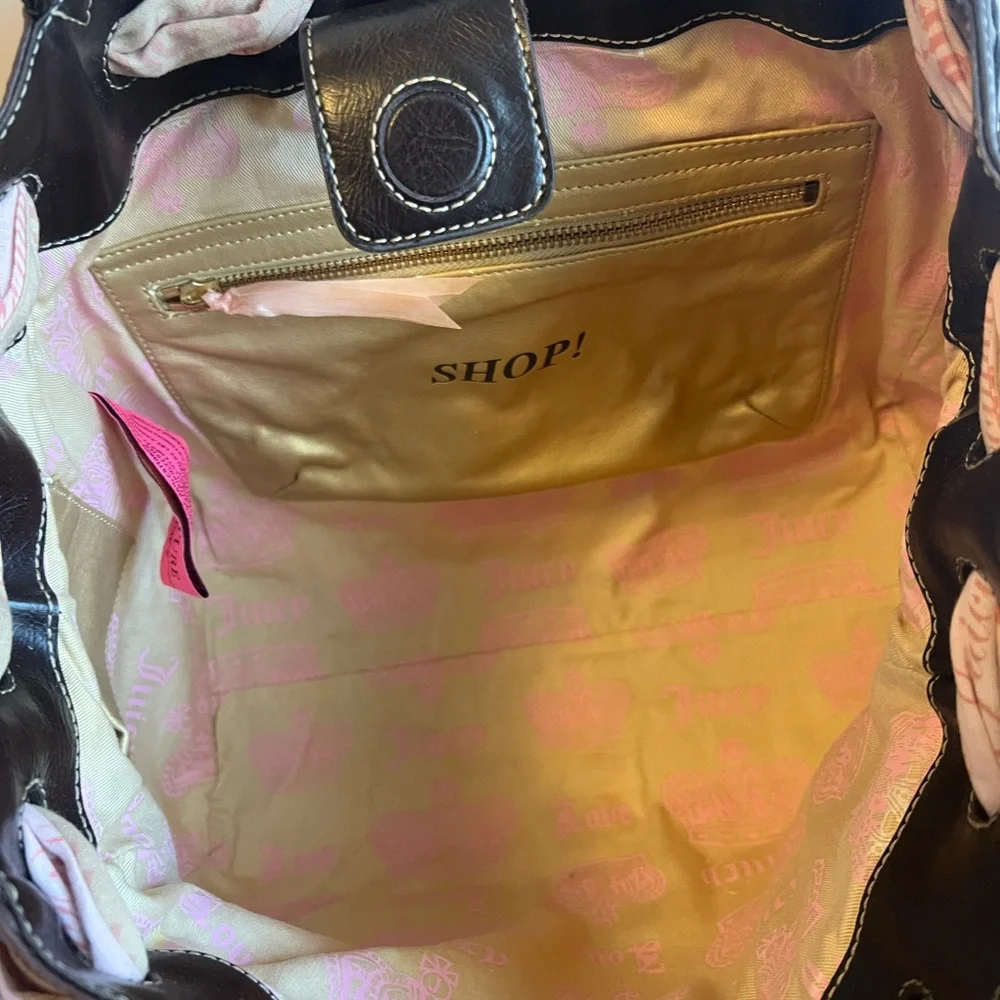 Vintage Juicy Couture Pink and Brown Women's Bag - Picture 7 of 10